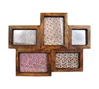 Sass & Belle Dark Brown Wood Photo Frame with 5 Apertures
