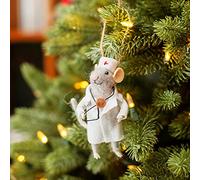 Sass & Belle Doctor Mouse Felt Decoration
