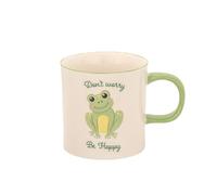 Sass & Belle Don't Worry Be Hoppy Mug - Green Ceramic Coffee Mug or Tea Cup for Her or Him, Novelty Gift Cup from Sass and Belle for Coffee & Tea Lovers