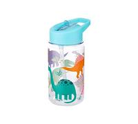Sass & Belle Drink up Roarsome Dinosaurs Water Bottle - 400ml BPA-Free Reusable Bottle with Straw for Boys & Girls - Leakproof, Lightweight, Fun Prehistoric Design for School, Sports, Picnics & Travel