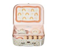 Sass & Belle Earth Rainbow Picnic Box Suitcase Kid's Toy Tea Set Role Play
