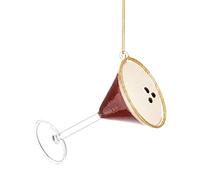 Sass & Belle Espresso Martini Martini Cocktail Hanging Christmas Bauble