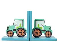 Sass & Belle Green Tractor Bookends