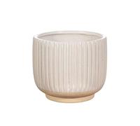 Sass & Belle Grooved Planter Large Off White