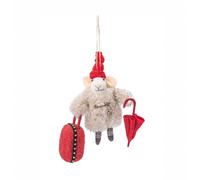 Sass & Belle Holiday Mouse Felt Decoration