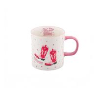 Sass & Belle Howdy Mug - Funny Cowboy-Themed Tea Cup with Boots - Unique Sass and Belle Coffee Cup for Gifts for Her, Him or Mum