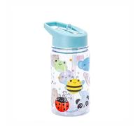 Sass & Belle Kawaii Kids’ Water Bottle - 400ml BPA-Free Reusable Bottle with Flip Straw Lid - Fun Animal Print for Girls & Boys - Leakproof, Lightweight, Dishwasher Safe for School & Travel