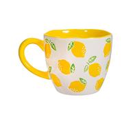 Sass & Belle Lemon Mug - Bright Yellow Drinking Cup for Tea or Coffee, Fun Kitchen Accessory or Gift, 350ml Capacity