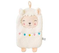 Sass & Belle Lima Llama Hot Water Bottle with Cute Cover - Fluffy, Perfect for Kids or Adults - Soft White Hot Water Bottle with Cover UK - Sass and Belle Gift Idea for Cosy Comfort