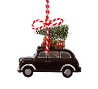 Sass & Belle London Christmas Black Cab Shaped Bauble Black