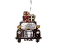 Sass & Belle London Taxi Zari Embroidery Decoration Black