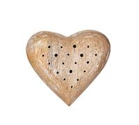 Sass & Belle Mango Wood Heart Dried Flower Holder Block