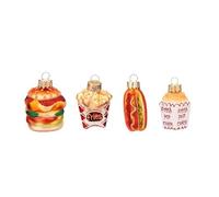 Sass & Belle Mini Fun Fast Food Shaped Baubles - Set of 4