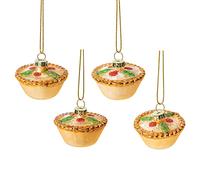 Sass & Belle Mini Mince Pie Shaped Bauble - Set Of 4