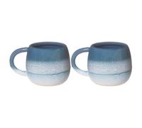 Sass & Belle Mojave Glaze Espresso Blue Mug - Set Of 2