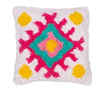 Sass & Belle Multicolour Tufted Diamond Cushion
