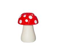 Sass & Belle Mushroom Bud Vase - Quirky Small Ceramic Flower Vase, Fun Cottage Core Table Decorations, Mini Red & White Home Decor by Sass and Belle