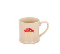 Sass & Belle Mushroom Embossed Mug - Ceramic Tea & Coffee Mug - Whimsical Nature-Inspired Cup, Mushroom Design, Rustic Drinkware, Home or Office Hot Beverage Mugs