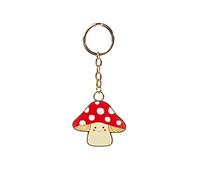 Sass & Belle Mushroom Enamel Keyring
