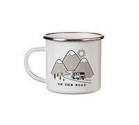 Sass & Belle On The Road Enamel White Mug