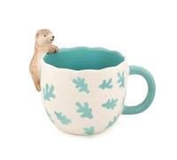 Sass & Belle Peeking Otter Mug -Novelty Tea and Coffee Cup Gift for Her or Him - Cute Ceramic Mug for Mum, Fun Morning Drinks Cup for Work or Home Collectable for Animal Lovers