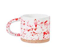 Sass & Belle Pink and Red Splatterware Mug