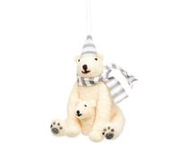 Sass & Belle Polar Bear With Baby Felt Decoration
