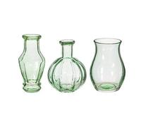 Sass & Belle Recycled Glass Vintage Bud Vase Pale Green - Set of 3