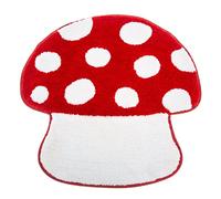 Sass & Belle Red Mushroom Tufted Bath Mat