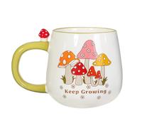 Sass & Belle Retro Keep Growing Mug - Cute Coffee Cup with Rustic Mushroom Design, Great Gift Idea, Novelty Tea Mug, Quirky Table Decor from Sass and Belle, for Home or Office
