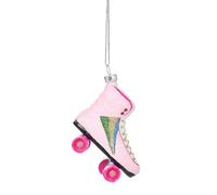 Sass & Belle Retro Rollerskate Shaped Bauble Pink