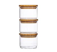 Sass & Belle Stacking Glass Storage Jars - Set of 3