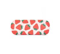 Sass & Belle Strawberry Glasses Case - Fun Spectacles Storage for Kids, Women or Men, Hard Sunglasses Holder for Everyday Use or Travel - Cute Fruit Design