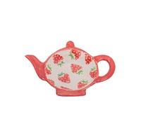 Sass & Belle Strawberry Tea Bag Dish - Ceramic Gift for Tea Lover - Home Decor Kitchenware Designed by Sass and Belle