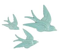 Sass & Belle Wall Decorations - Swallow Bird - Set of 3 - Blue