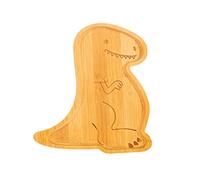 Sass & Belle T-Rex Bamboo Plate - Fun Dinosaur Baby Plate for Kids & Toddlers - Eco-Friendly Bamboo Plates for Mealtime - Durable & Lightweight Toddler Plates with Playful Jurassic Design