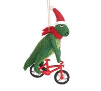 Sass & Belle T-Rex On A Bicycle Felt Decoration