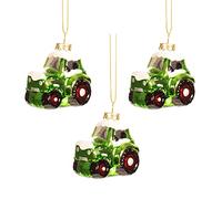 Sass & Belle Tractor Shaped Bauble - Set of 3