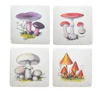 Sass & Belle Vintage Mushroom Coasters - Set of 4