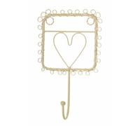Sass & Belle Vintage Wire Heart Single Hook - 13 X 21 Cm