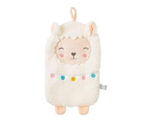 Sass & Belle White Llama / Alpaca Super-Soft Hot Water Bottle & Cover, Fun Gift