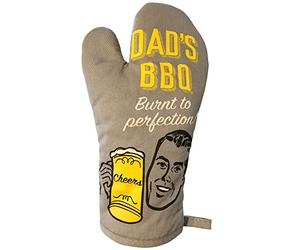 Sass Party & Gifts Funny Oven BBQ Mitt - Funny Heat Resistant Oven Glove for Grilling & Cooking (Dads BBQ)