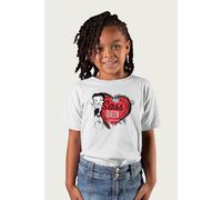 Sass Queen Crown Heart Betty Boop T-Shirt Betty Boop White 5-6 Years