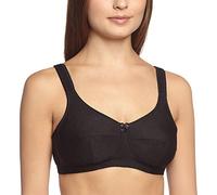 Sassa Ladies Soft Bra Jacquard, Plain, Gr. 100B, Black (Black 00500)