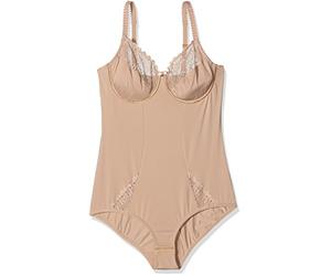 Sassa Ladies Underwired Bodysuit Plain 989 Size 38B Ivory (Skin 428)