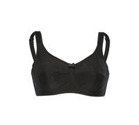 Sassa Ladies Soft Bra Jacquard, Plain, Gr. 115D, Black (Black 00500)