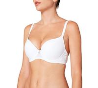Sassa Women's Dirndl Push-up Bügel-bh Plain Push-Up Everyday Bra, White - Weiß (Weiß 00100), 36B (Manufacturer Size: 80B)
