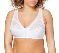 Sassa Women's Soft-BH Vorderverschluß Soft Cup Plain Everyday Bra, White (Weiß 00100), 46C (Manufacturer Size:105C)