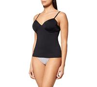 Sassa Women's T-Shirt Undershirt Bra Shirt with Insert Preformed, Black (Black 00500), 38B