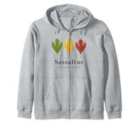 Sassafras Leaves - Sassafras albidum Tree Lover Zip Hoodie